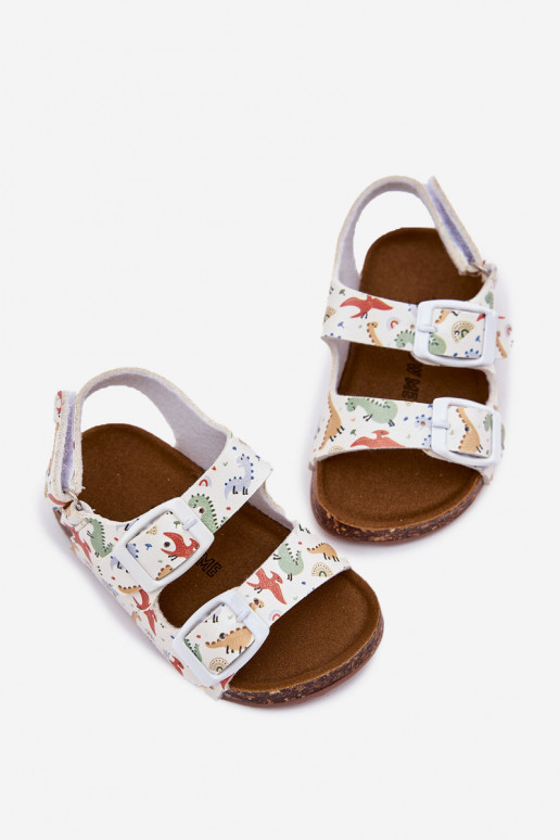 Kindersandalen Auf einer Korksohle mit Schnallen Dinosaurier Verschiedene Farben Thessa Kindersandalen Auf einer Korksohle mit Schnallen Dinosaurier Verschiedene Farben Thessa