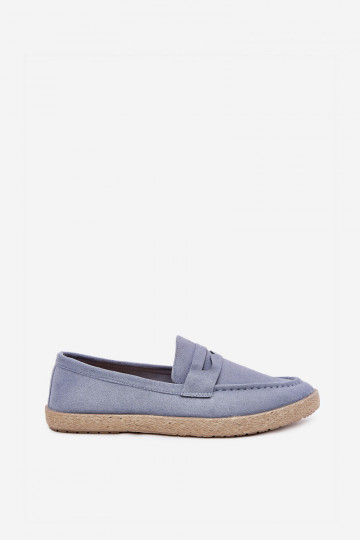 Mokassins Männlich Mit Zopf blaue Farbe Fiamar 2