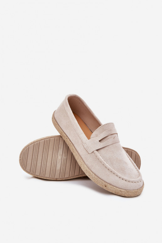 Mokassins Männlich Mit Zopf Beige Fiamar Mokassins Männlich Mit Zopf Beige Fiamar