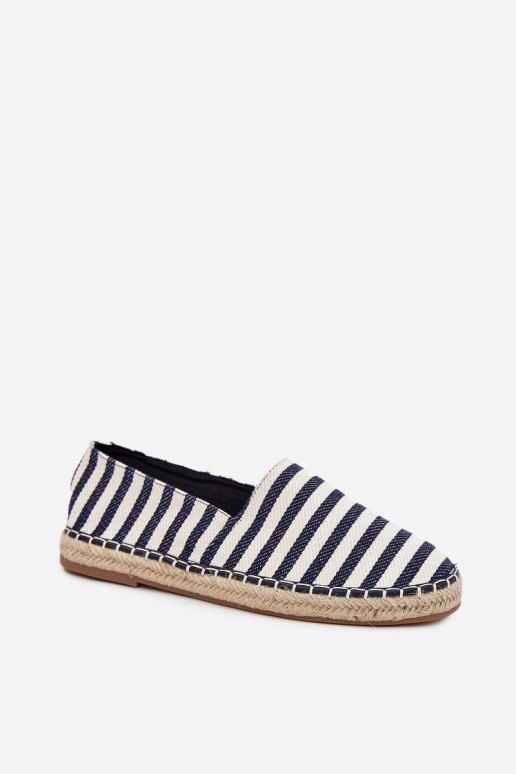 Männlich Espadrilles Z  mit Streifen Dunkelblau Kerenz Männlich Espadrilles Z  mit Streifen Dunkelblau Kerenz