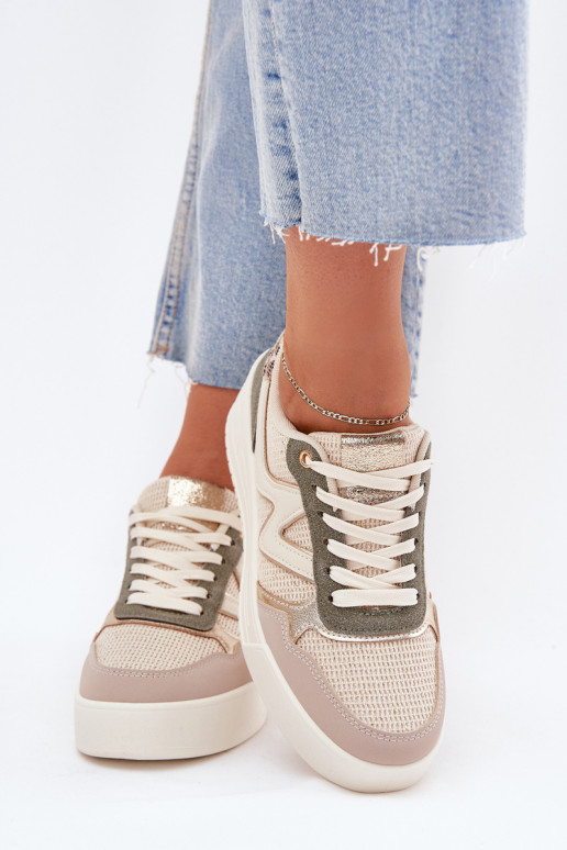 Sneakers Stilvollllschuhe Feminin mit einer Plattform mit Leopardenfellmuster Beige Kelsia Sneakers Stilvollllschuhe Feminin mit einer Plattform mit Leopardenfellmuster Beige Kelsia