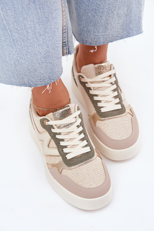 Sneakers Stilvollllschuhe Feminin mit einer Plattform mit Leopardenfellmuster Beige Kelsia Sneakers Stilvollllschuhe Feminin mit einer Plattform mit Leopardenfellmuster Beige Kelsia