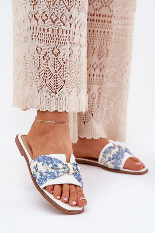 Damenhausschuhe mit breiten Absätzen mit Bändern Zueiße Farbe Avenza Damenhausschuhe mit breiten Absätzen mit Bändern Zueiße Farbe Avenza