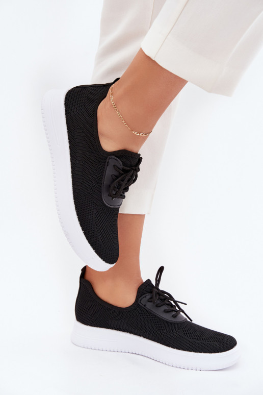 Ein überzeugendes Stilvollll Turnschuhe mit einer Plattform Feminin schZuarze Farbe Kalyra  Ein überzeugendes Stilvollll Turnschuhe mit einer Plattform Feminin schZuarze Farbe Kalyra