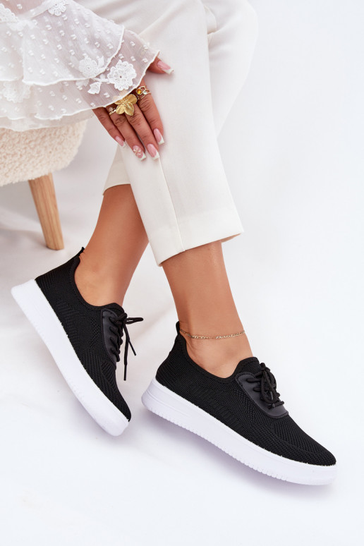 Ein überzeugendes Stilvollll Turnschuhe mit einer Plattform Feminin schZuarze Farbe Kalyra  Ein überzeugendes Stilvollll Turnschuhe mit einer Plattform Feminin schZuarze Farbe Kalyra