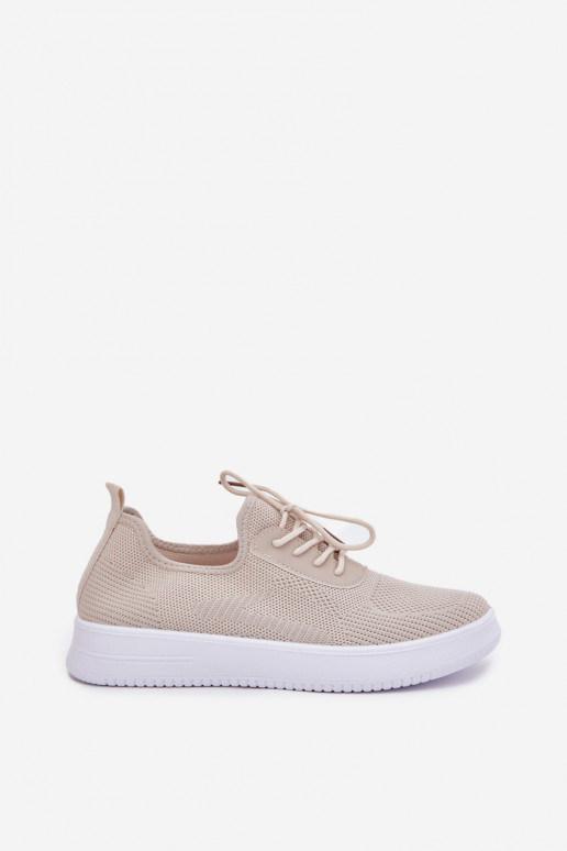  Ein überzeugendes Stilvollll Turnschuhe mit einer Plattform Feminin Beige Kalyra