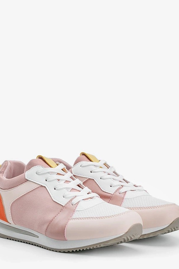 Weiße Schuhe mit gelben... 2