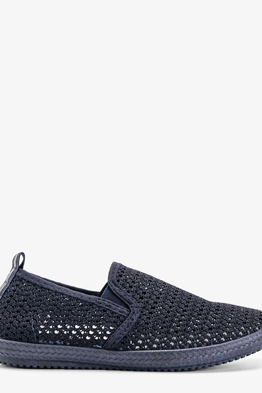 Dunkelblaue durchbrochene Schuhe,...