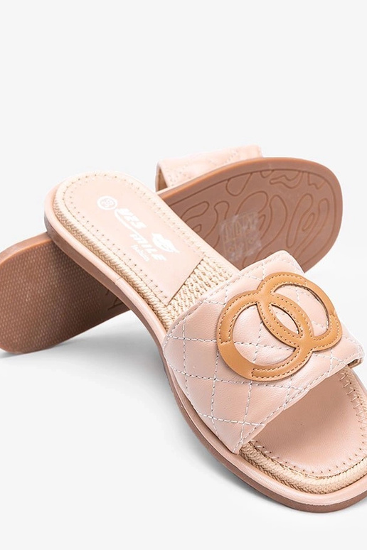 Sandfarbene Damensandalen, „Ypsy"