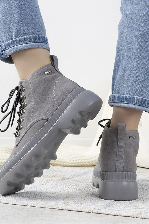 Graue Damen Sneakers, „Big Star Laprise"