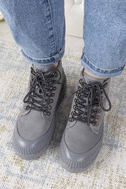 Graue Damen Sneakers, „Big Star Laprise"