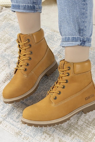 Big Star Amitee Trapperstiefel für Damen, Kamel