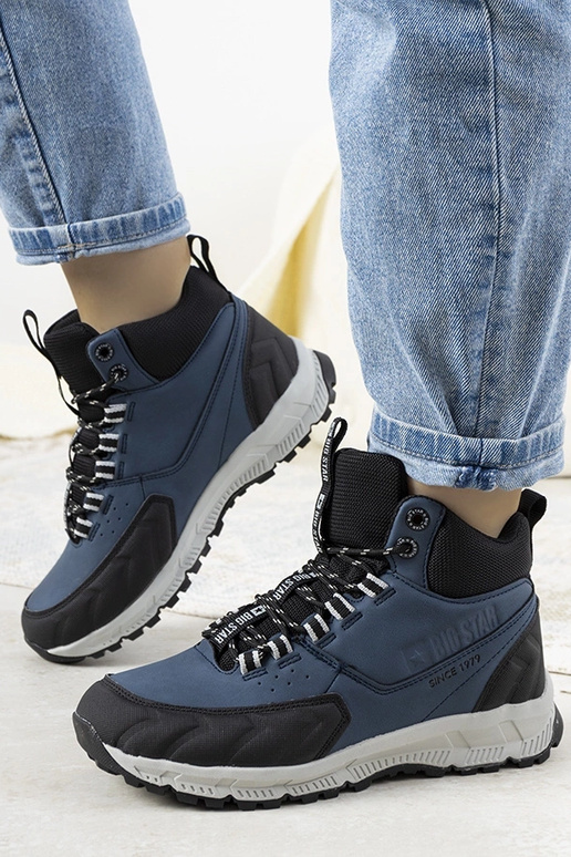 Dunkelblaue Wanderschuhe, „Big Star...