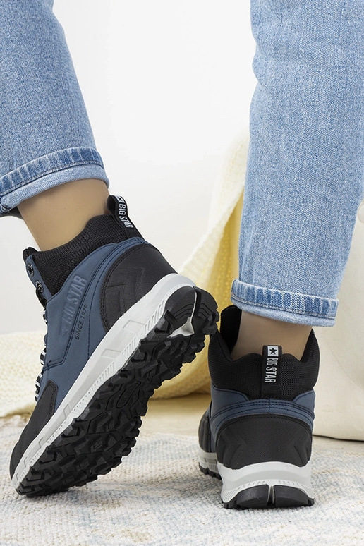 Dunkelblaue Wanderschuhe, „Big Star...