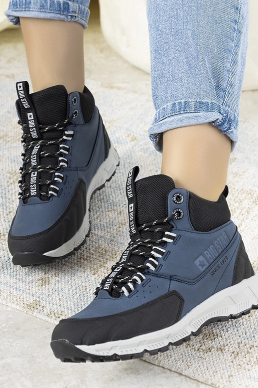 Dunkelblaue Wanderschuhe, „Big Star...