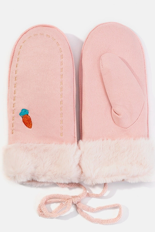 Karottenrosa Kinderhandschuhe Karottenrosa Kinderhandschuhe