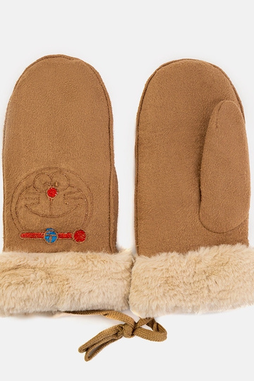 Kitty Braune Kinderhandschuhe