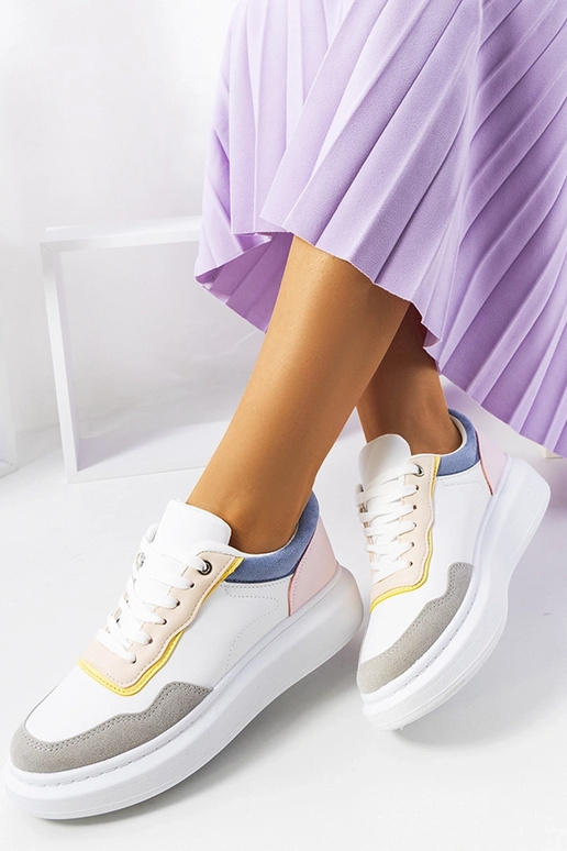 Selma Blaue weiße Damen-Sneaker Selma Blaue weiße Damen-Sneaker