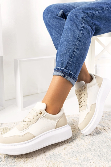Beige Selma Damen-Sneaker 2