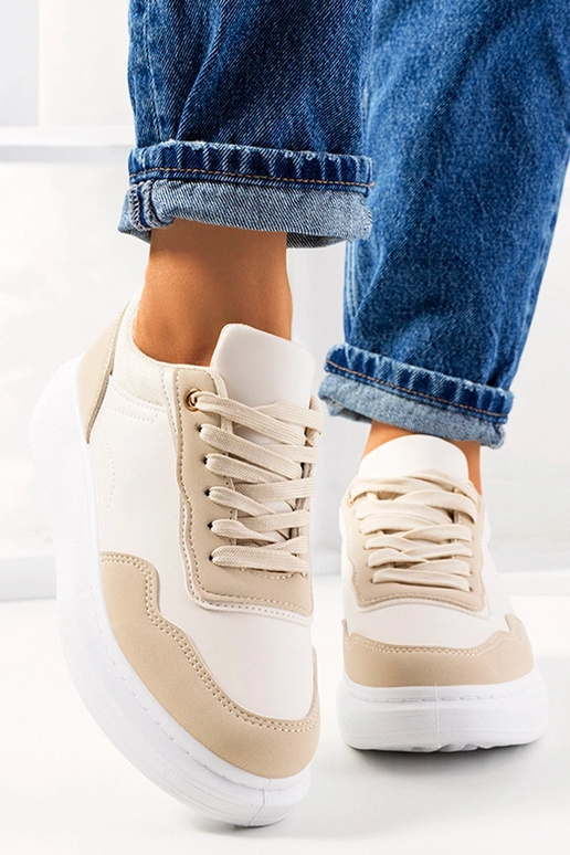 Beige Selma Damen-Sneaker Beige Selma Damen-Sneaker