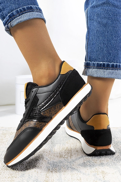 Schwarze Chiara Damen-Sneaker Schwarze Chiara Damen-Sneaker