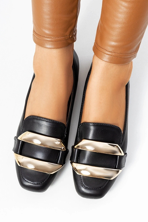 Renwick Schwarze Mokassins für Damen