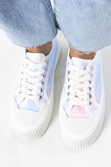 Blaue und rosa Steen-Sneaker für Damen 2