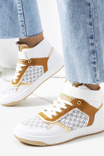 Weiße High-Top-Sneakers... 2