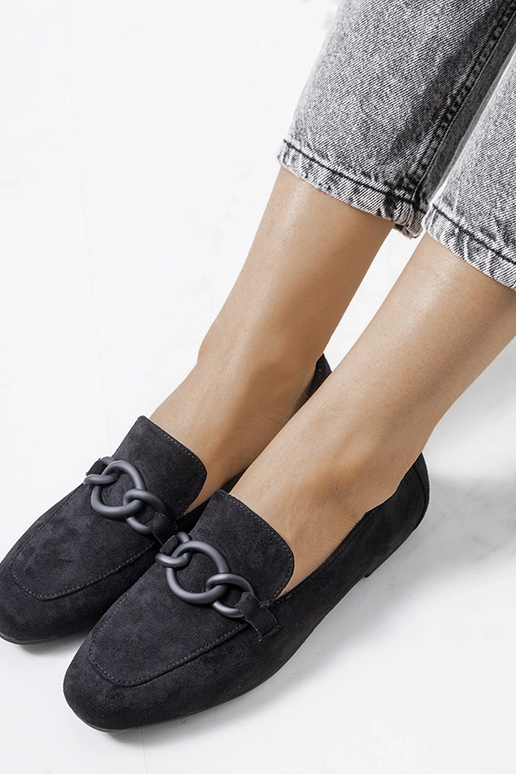 Schwarze Dante-Schuhe aus Leder Schwarze Dante-Schuhe aus Leder