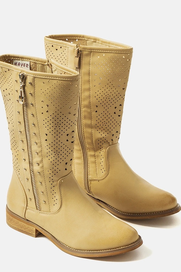 Zaina Beige Kinderstiefeletten 2