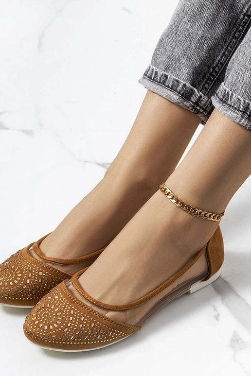 Braune halbtransparente Ballerinas... Braune halbtransparente Ballerinas...