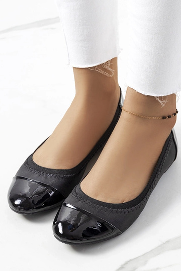 Schwarze Damenballerinas Lapko