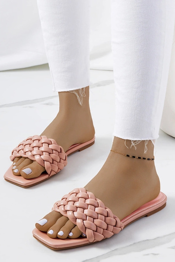 Rosa flache Sandalen von...