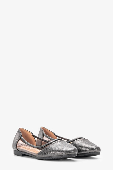 Schwarze Ballerinas aus Lackleder für Kinder Liisi 2