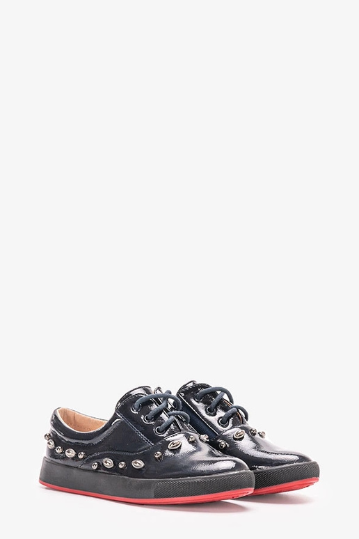 Fatna Kinder-Sneaker aus marineblauem... Fatna Kinder-Sneaker aus marineblauem...