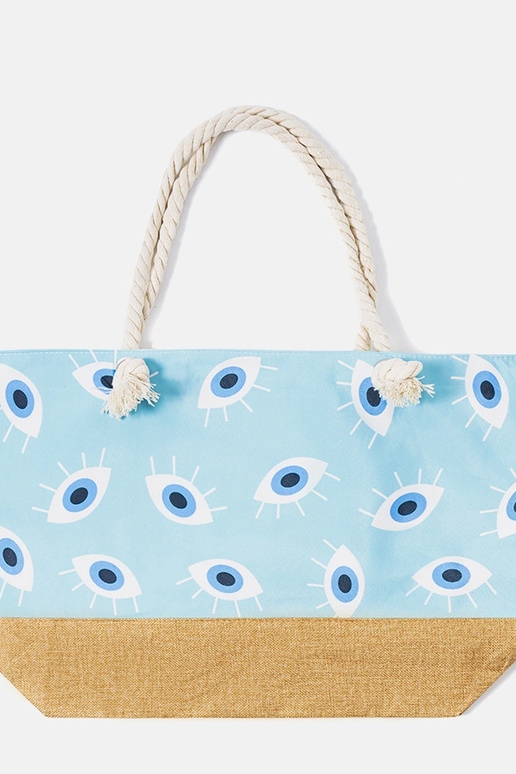 Blaue Strandtasche, „Elsina" Blaue Strandtasche, „Elsina"