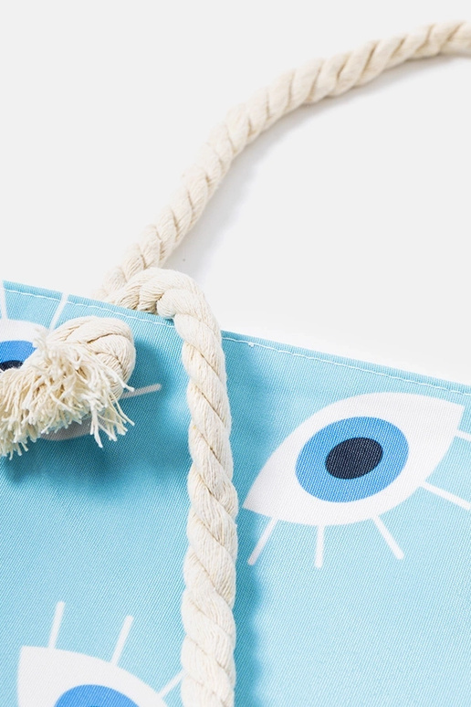 Blaue Strandtasche, „Elsina" Blaue Strandtasche, „Elsina"