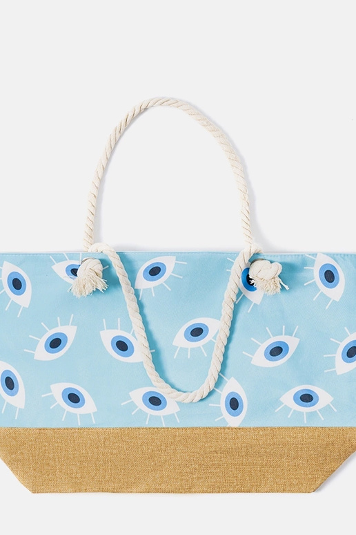 Blaue Strandtasche, „Elsina" Blaue Strandtasche, „Elsina"