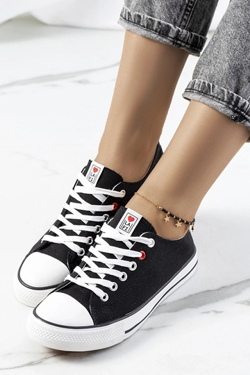 Schwarze klassische Damen-Sneaker Kolind 2