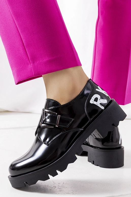 Schwarze Linsenschuhe Schwarze Linsenschuhe