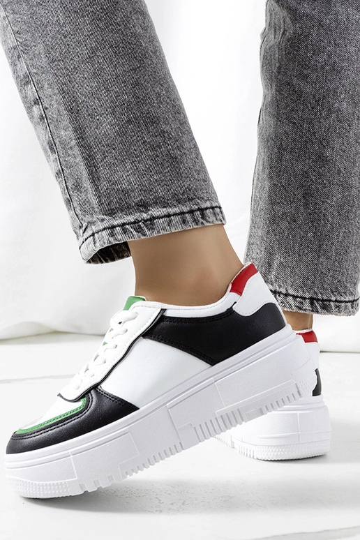 Schwarze Mandib Damen-Sneaker Schwarze Mandib Damen-Sneaker