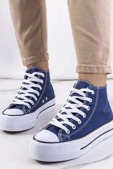 Korgay – Marineblaue Plateau-Sneakers 2