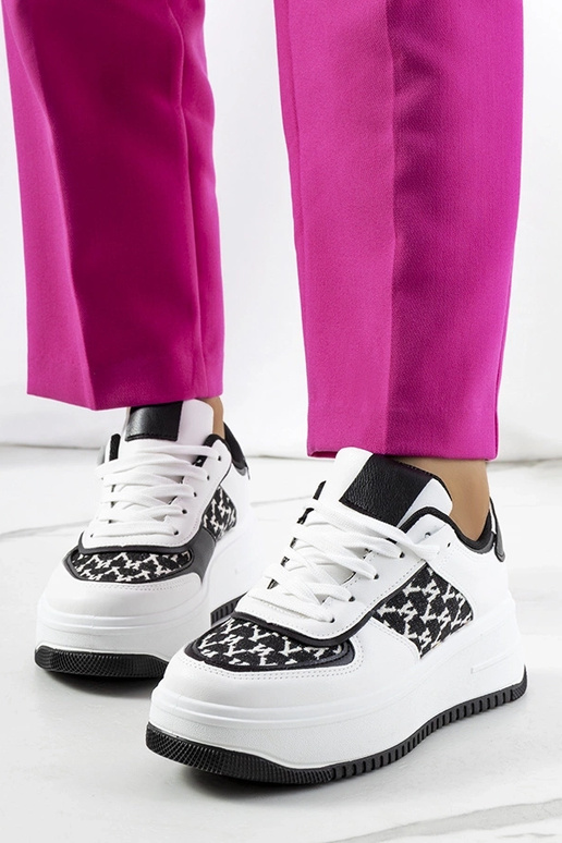 Weiße Sneakers mit hoher Sohle Valpara Weiße Sneakers mit hoher Sohle Valpara