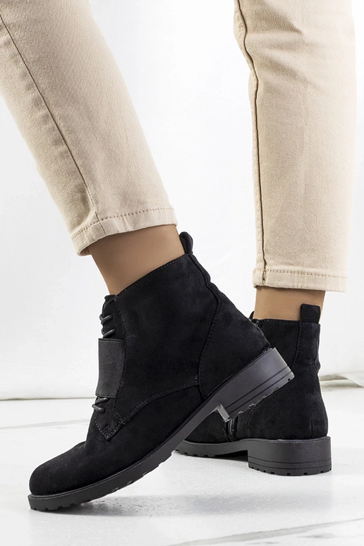 Schwarze Manoella-Stiefeletten