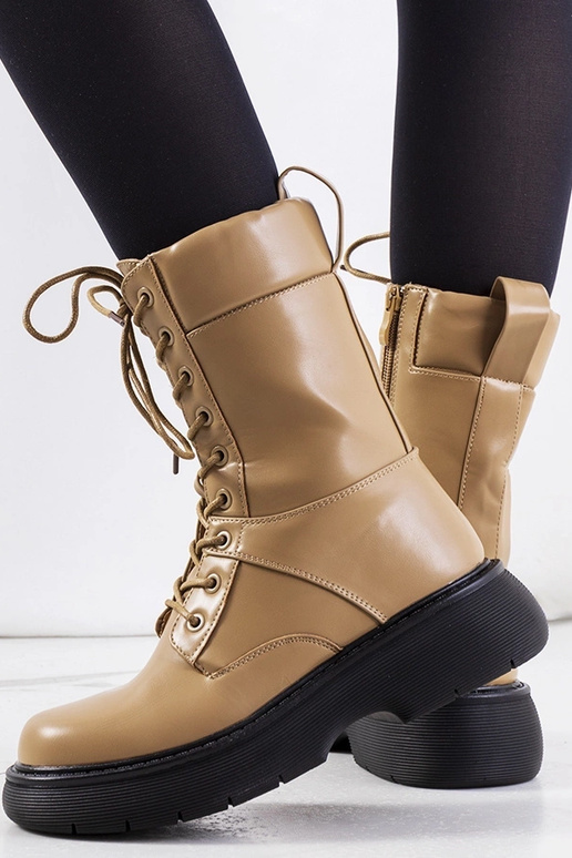 Braune isolierte Stiefeletten von Sobrin