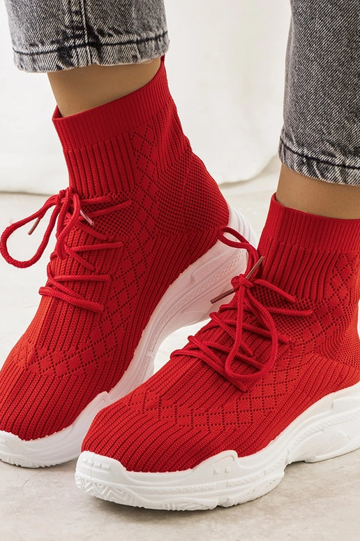 Rote Dowden-Socken-Sneaker Rote Dowden-Socken-Sneaker