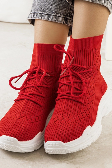 Rote Dowden-Socken-Sneaker 2
