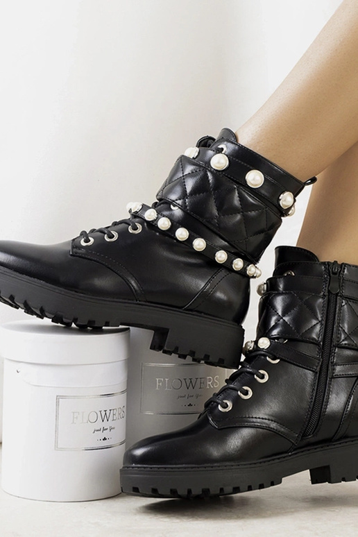 Schwarze Cesia-Stiefel für Damen