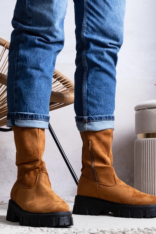 Braune Conco Plateaustiefel Braune Conco Plateaustiefel