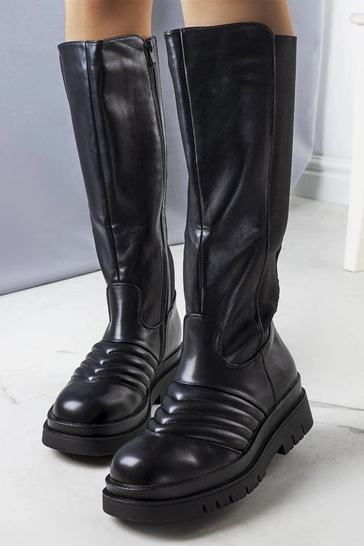 Schwarze Calliope-Stiefel